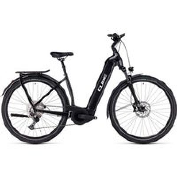 cube kathmandu hybrid exc 750 easy entry elektrische stadsfiets shimano deore 12s 750 wh 700 mm antraciet grijs 2023