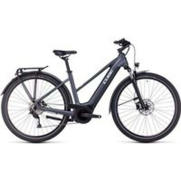 cube touring hybrid one 625 trapeze elektrische hybride fiets shimano alivio 9s 625 wh 700 mm grijs 2023