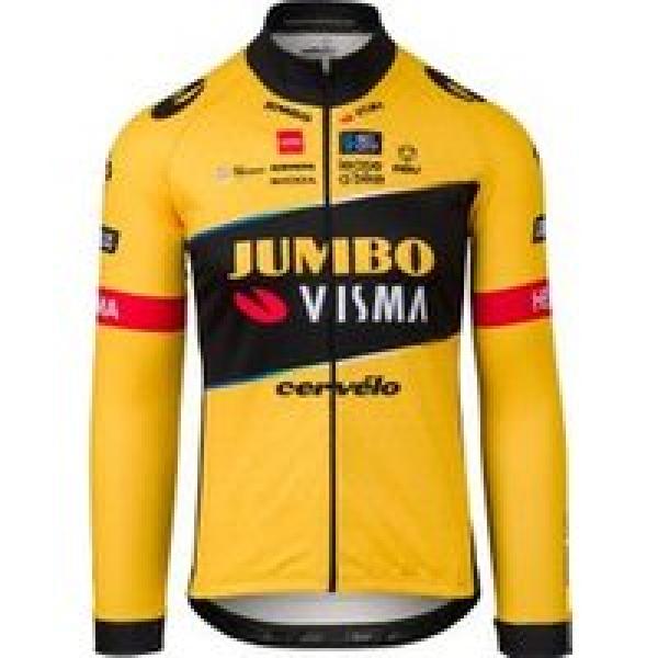 agu team jumbo visma 2023 long sleeve jersey geel