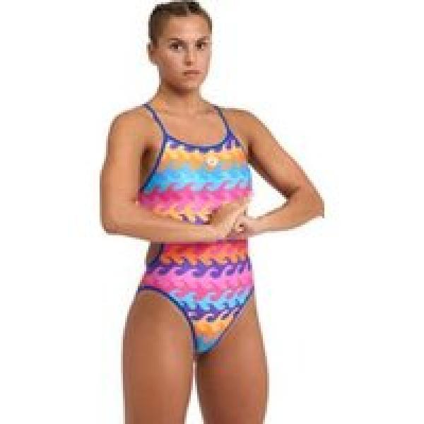 dames 1 delig zwempak arena challenge back reversible multi colours