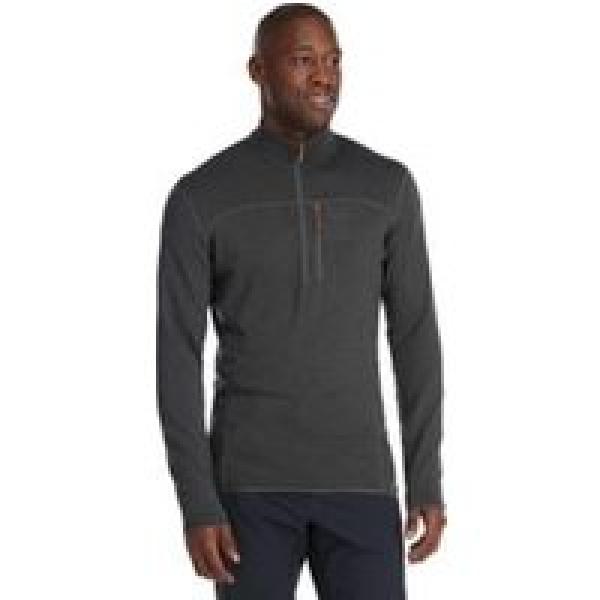 rab ascendor light grey half zip fleece top