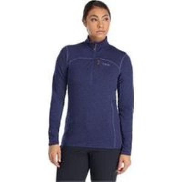 rab ascendor women s half zip fleece light navy