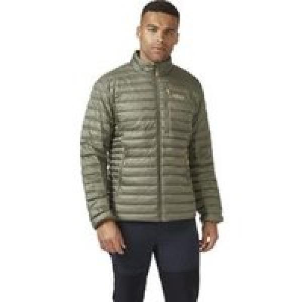 rab microlight jacket groen