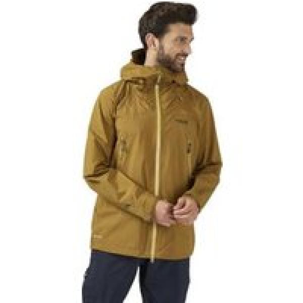 rab kangri paclite plus waterproof jacket brown