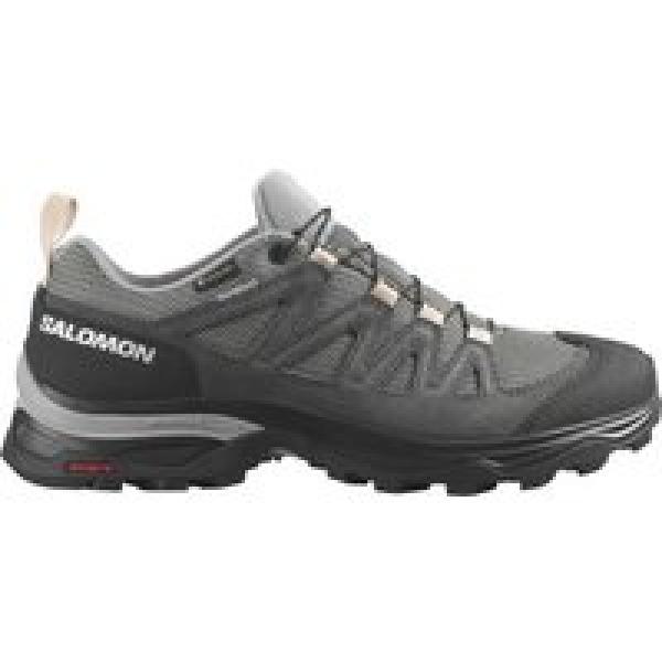 salomon x ward leather gore tex women s hiking shoes grey