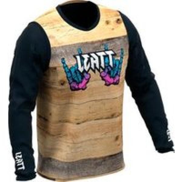 leatt mtb gravity 3 0 woody long sleeve jersey multicolour