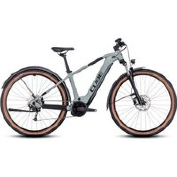 cube reactie hybrid performance 500 allroad elektrische hardtail mtb shimano alivio 9s 500 wh 29 moeras grijs groen 2023