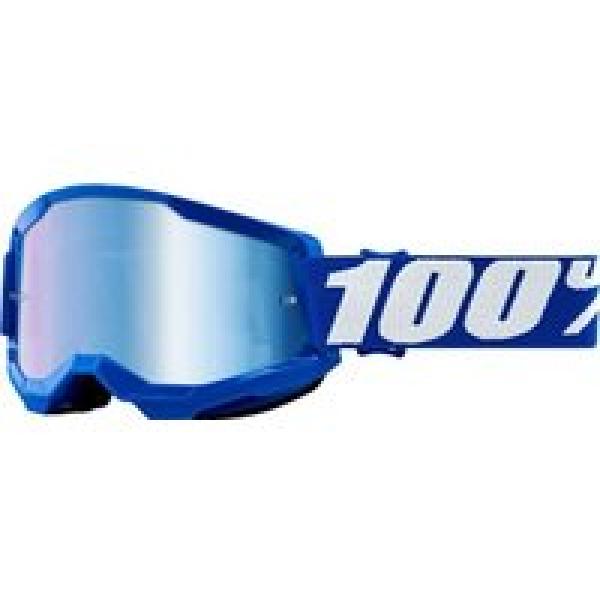 100 strata 2 blue goggle blue mirror lens