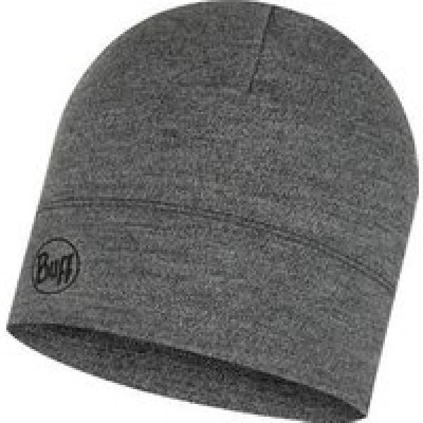 unisex buff midweight merino beanie grijs