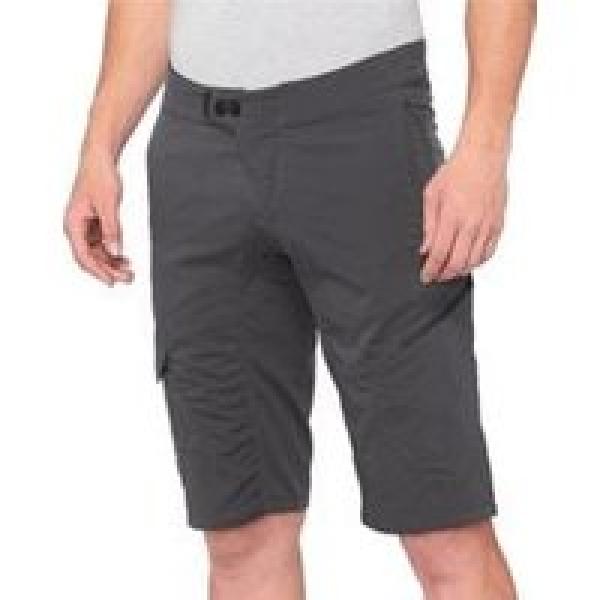 100 ridecamp mtb shorts grey