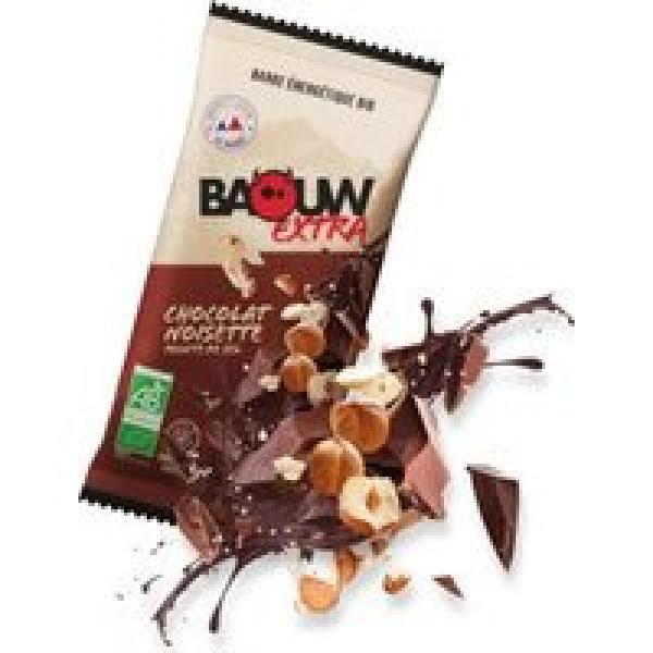 baouw extra chocolade hazelnoot energiereep 50g