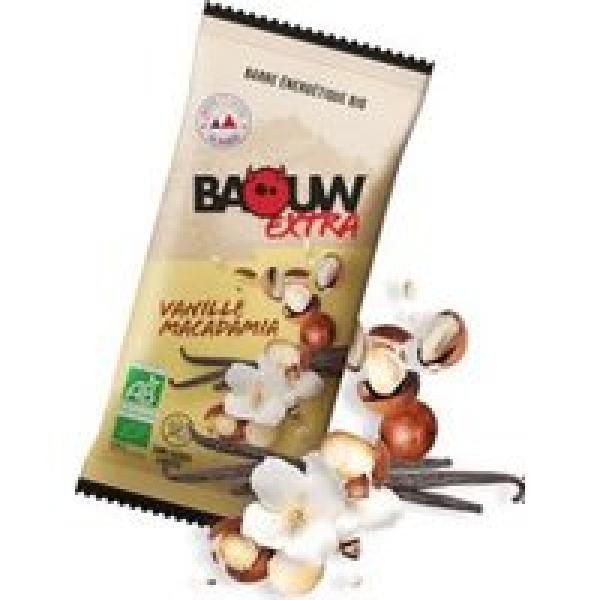 baouw extra vanille macadamia energiereep 50g