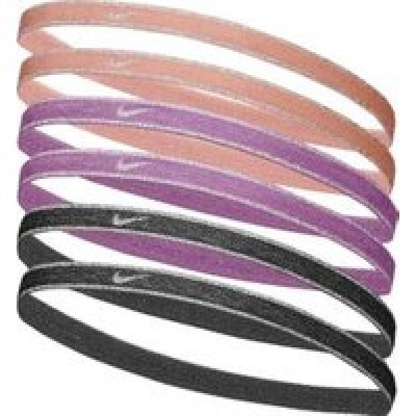 unisex nike swoosh sport metallic roze mini hoofdband x6