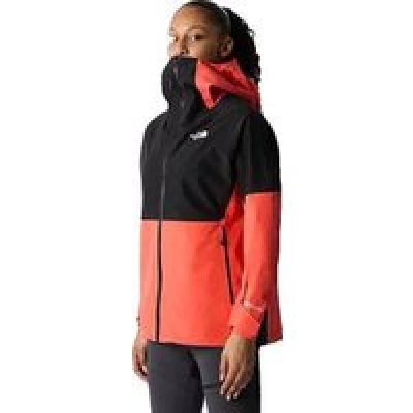 the north face jazzi gore tex women s waterproof jacket orange black