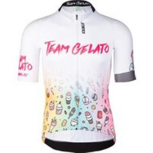 q36 5 r2 team gelato short sleeve jersey wit roze