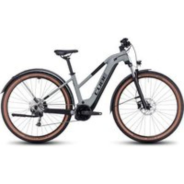 cube reaction hybrid performance 500 allroad trapeze elektrische hardtail mtb shimano alivio 9s 500 wh 29 swamp grey green 2023