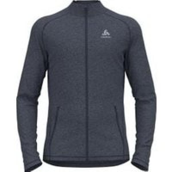 odlo tencia full zip blue xl second layer fleece