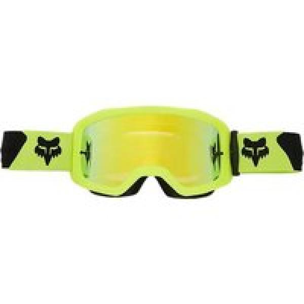 fox main core reflective lens mask fluorescent yellow