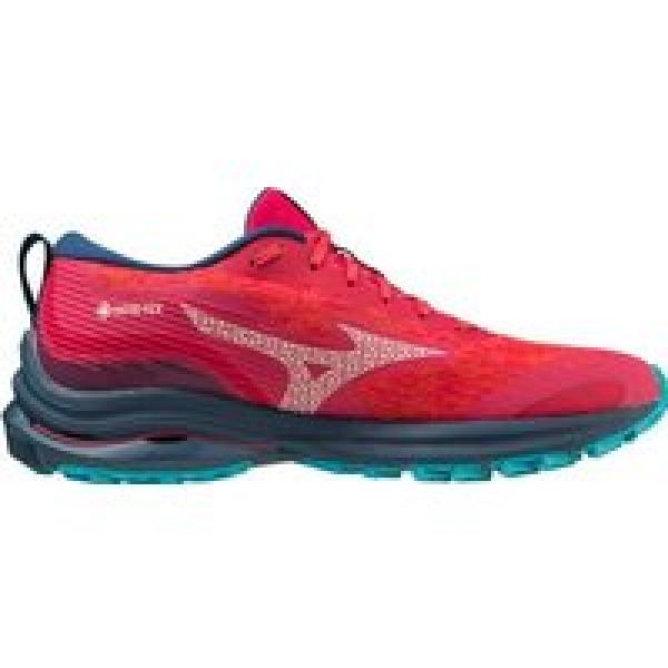 mizuno wave rider gtx damesschoenen rood blauw 40