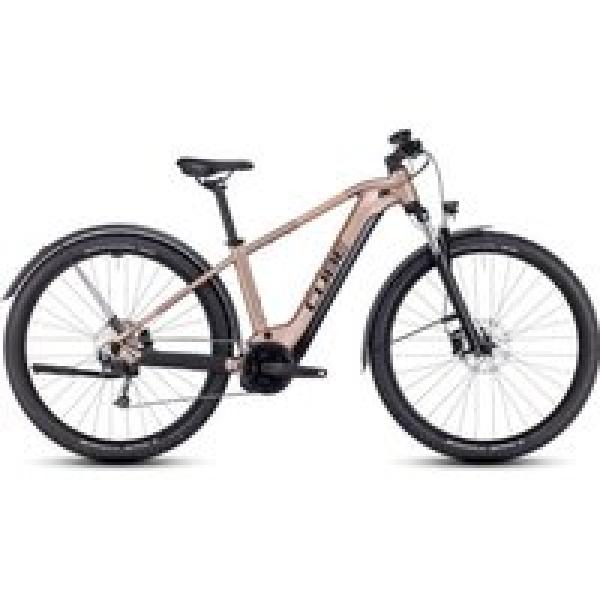 cube reactie hybrid performance 500 allroad elektrische hardtail mtb shimano alivio 9s 500 wh 29 metallic bruin 2023