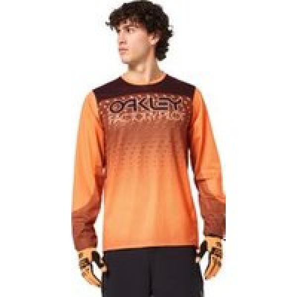 oakley seeker gradient orange long sleeve jersey