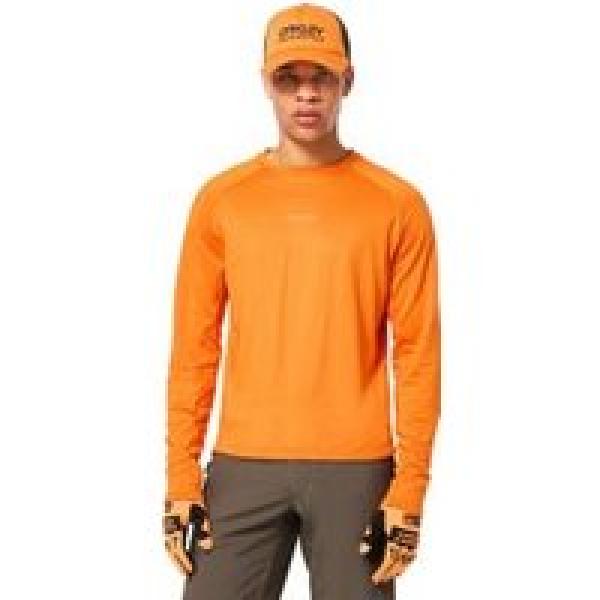 oakley seeker revel thermal orange long sleeve jersey