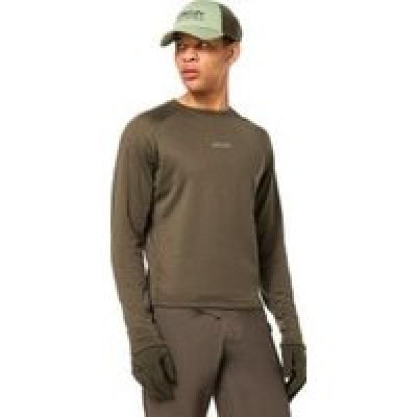 oakley seeker revel thermal khaki long sleeve jersey