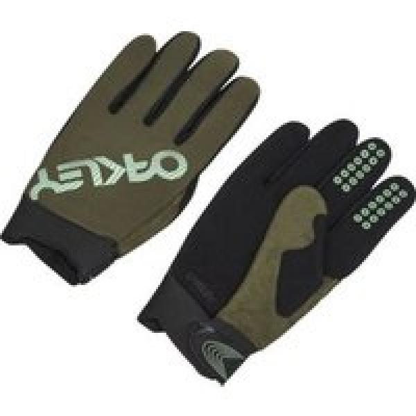 oakley seeker thermal khaki long gloves