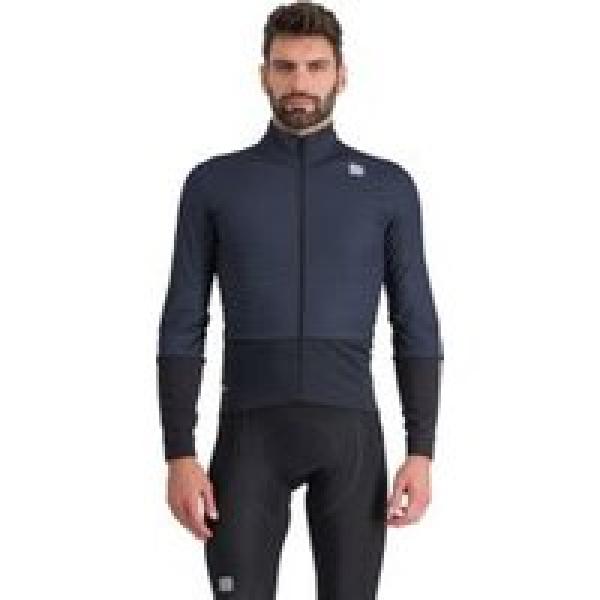 sportful total comfort long sleeve jacket blauw m