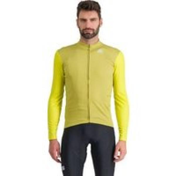 sportful checkmate thermal yellow xxl long sleeve jersey