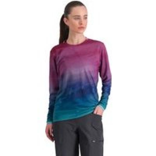 sportful flow giara damestrui lange mouw blauw roze m