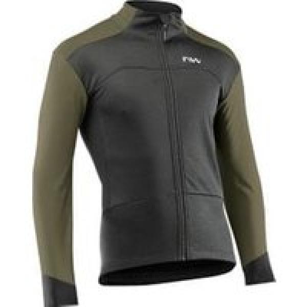 northwave reload long sleeve jacket groen zwart