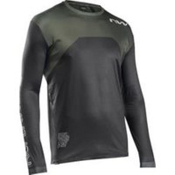 northwave sharp long sleeve jersey zwart groen s