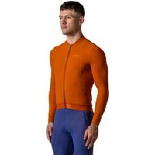 maap training thermal orange long sleeve jersey