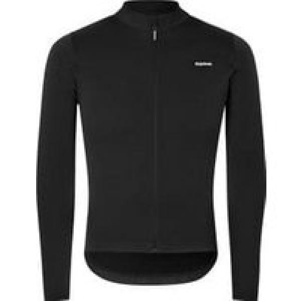 gripgrab gravelin merinotech thermal black long sleeve jersey