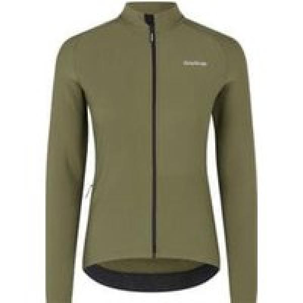 women s gripgrab thermapace thermal long sleeve jersey green