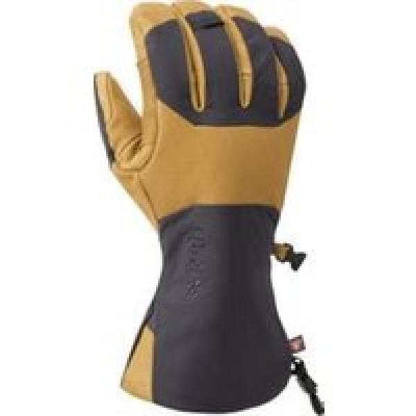 rab guide 2 gtx waterproof gloves brown