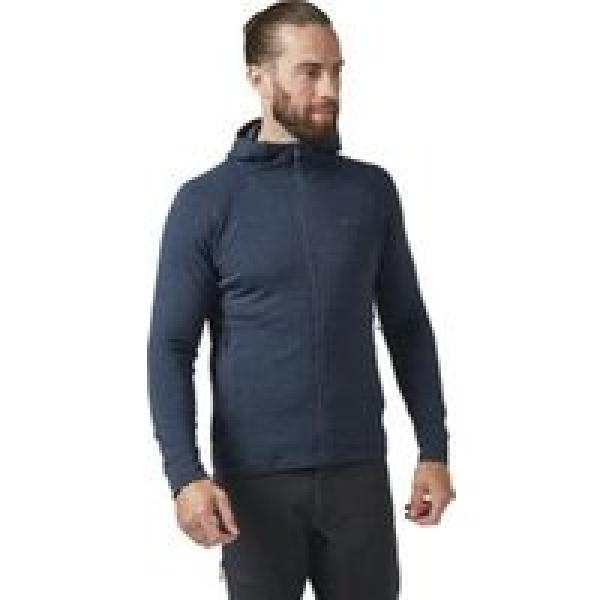 rab nexus hooded fleece blauw xl