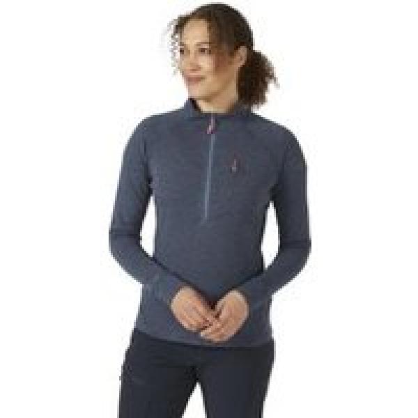 rab nexus women s blue half zip fleece