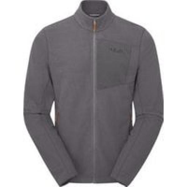 rab tecton fleece jas grijs m