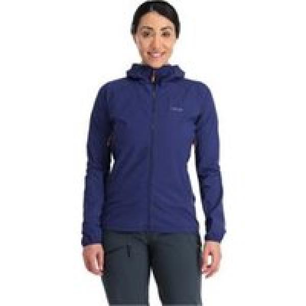 rab borealis women s softshell jacket blue