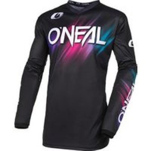 o neal element voltage women s long sleeve jersey black multi