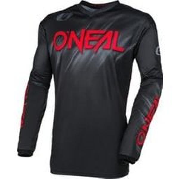 o neal element voltage long sleeve jersey zwart rood