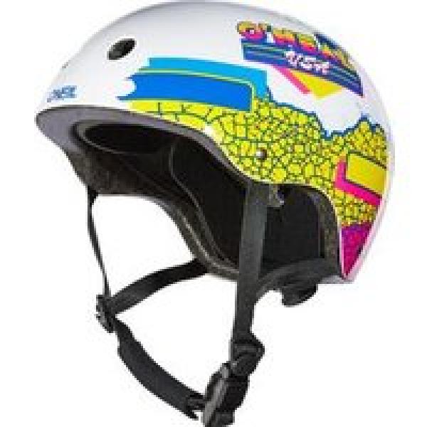 o neal dirt lid crackle bmx helm wit multicolor