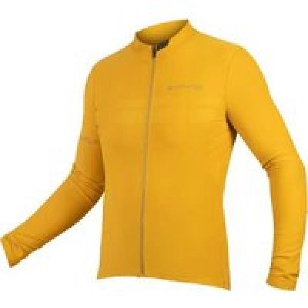 endura pro sl ii long sleeve jersey mustard yellow xl