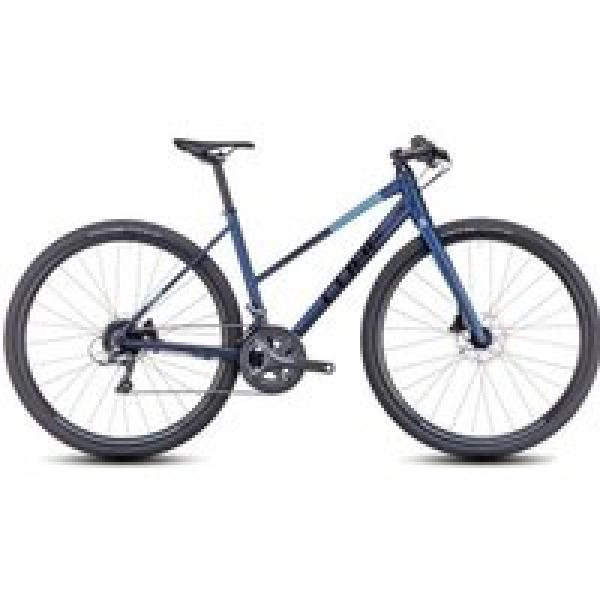 cube nulane trapeze fitnessfiets shimano claris 8s 700 mm velvet blue 2023