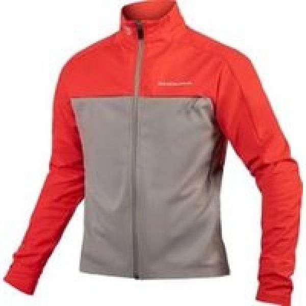 endura windchill ii long sleeve jacket red grey