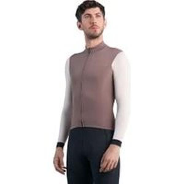 spiuk profit ultralight long sleeve jersey bruin beige