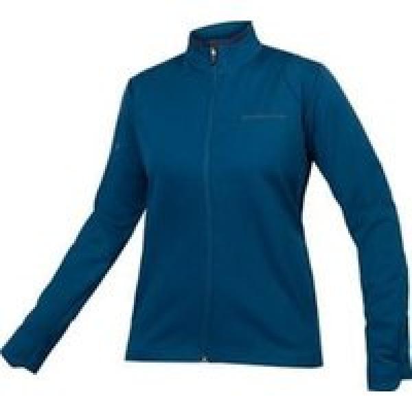 women s singletrack softshell long sleeve jacket blue