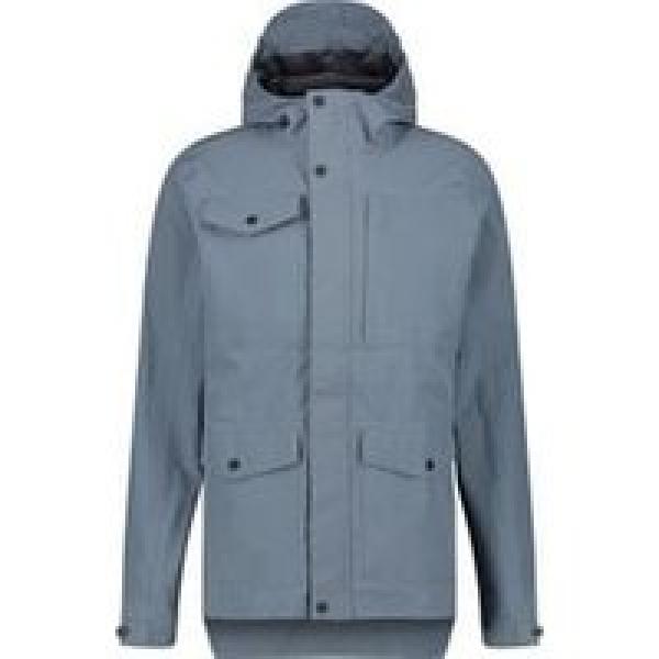 agu pocket urban outdoor regenjas dusty blue